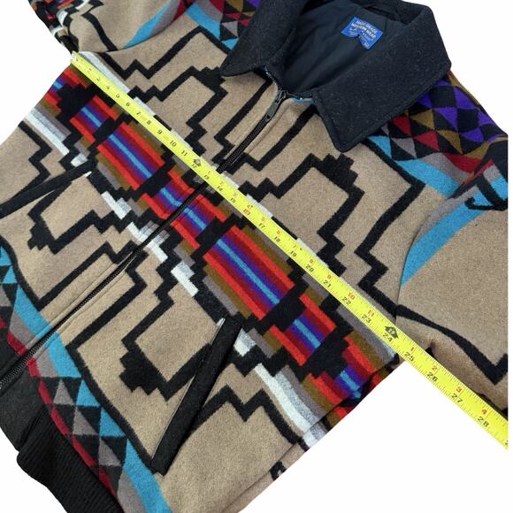Vintage Pendleton High Grade Western Wear Mens Aztec Wool Jacket Size XL USA - Picture 12 of 13
